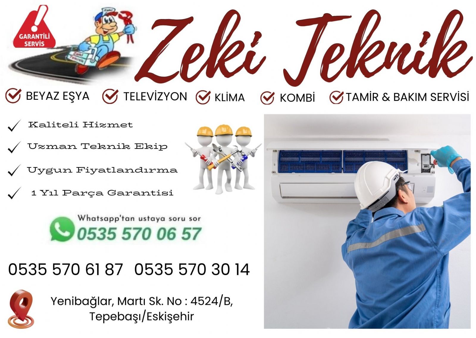 Tepebaşı Eskişehir Klima Servisi
